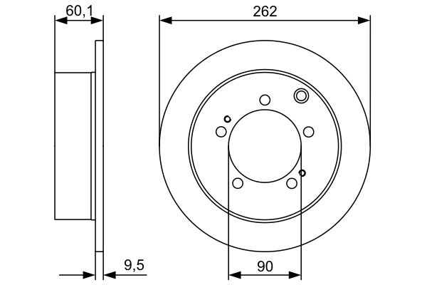 Brake Disc - 0 986 479 512 BOSCH