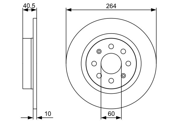 Brake Disc - 0 986 479 517 BOSCH
