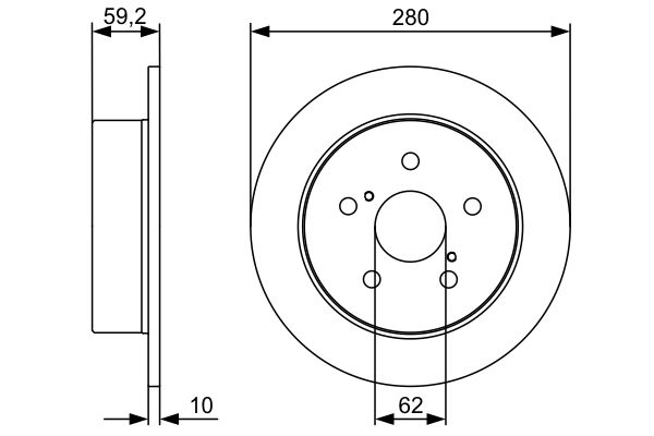 Brake Disc - 0 986 479 520 BOSCH