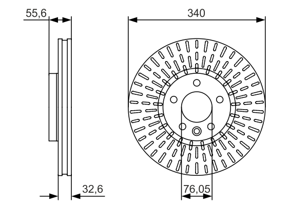 Brake Disc - 0 986 479 546 BOSCH