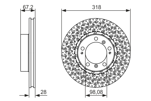 Brake Disc - 0 986 479 549 BOSCH
