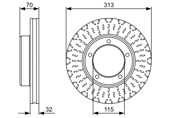 Brake Disc - 0 986 479 567 BOSCH