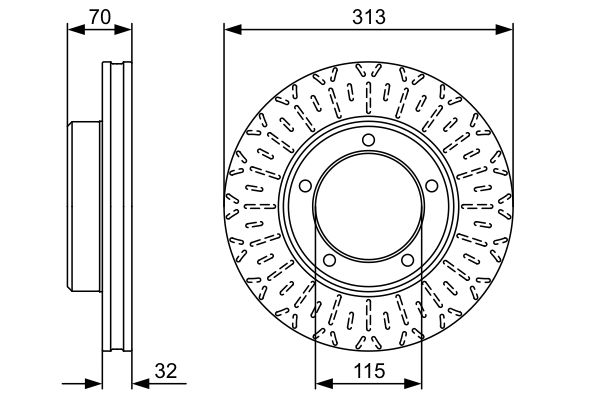 Brake Disc - 0 986 479 567 BOSCH