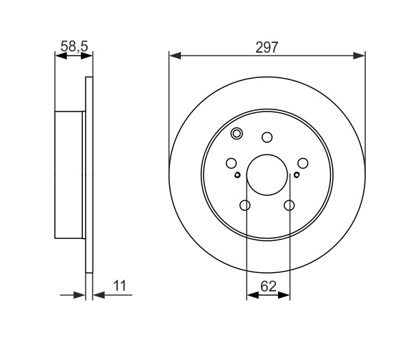 Brake Disc - 0 986 479 574 BOSCH