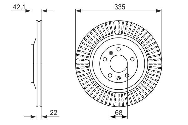 Brake Disc - 0 986 479 591 BOSCH