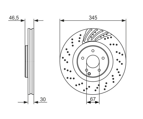 Brake Disc - 0 986 479 651 BOSCH