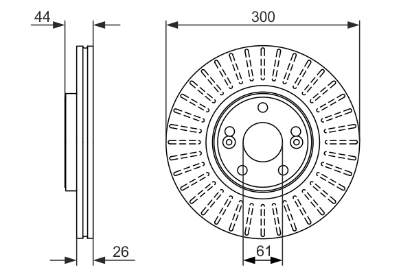 Brake Disc - 0 986 479 668 BOSCH