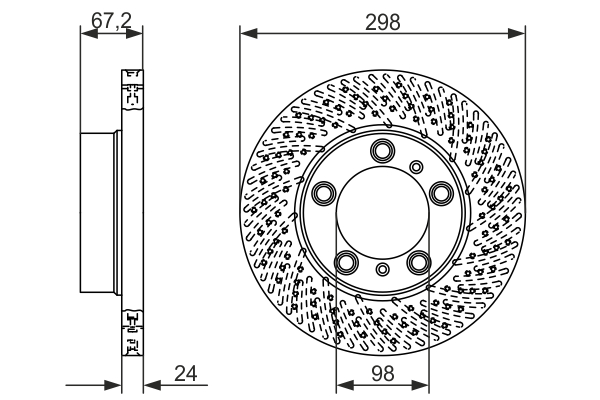 Brake Disc - 0 986 479 675 BOSCH