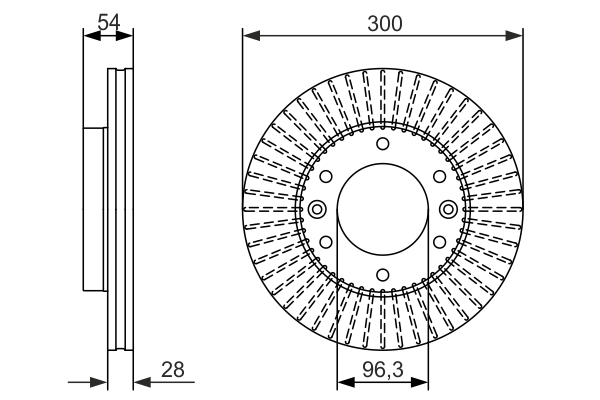 Brake Disc - 0 986 479 693 BOSCH