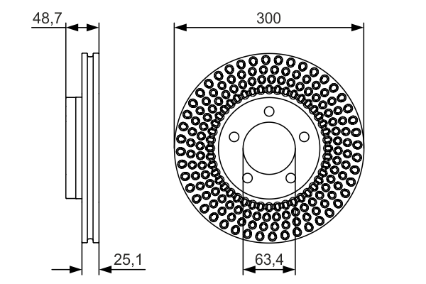 Brake Disc - 0 986 479 701 BOSCH