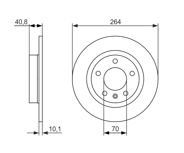 Brake Disc - 0 986 479 715 BOSCH