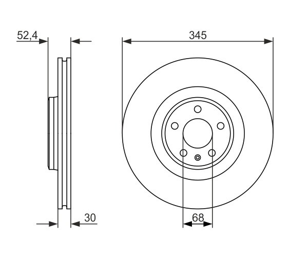 Brake Disc - 0 986 479 747 BOSCH