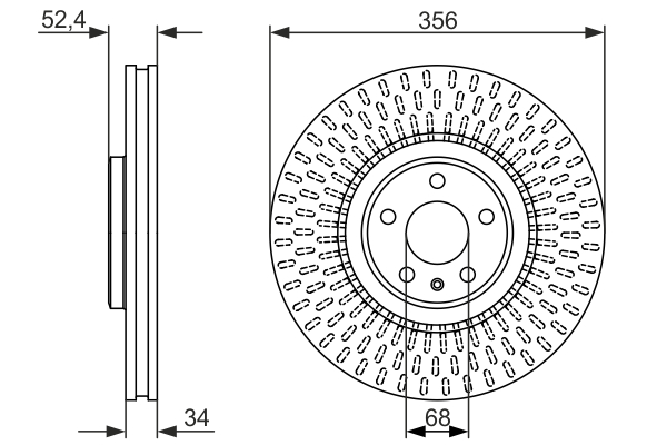Brake Disc - 0 986 479 748 BOSCH