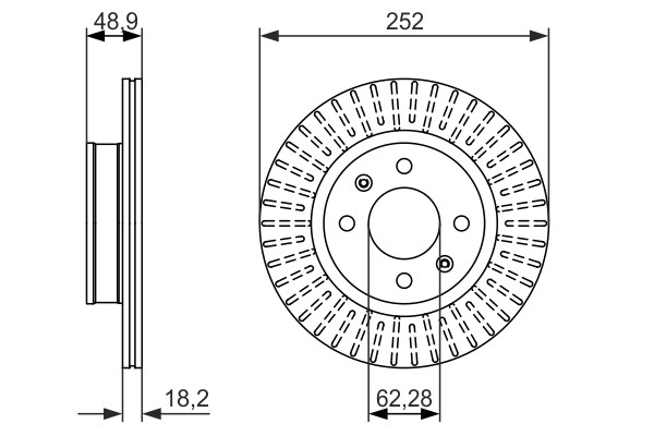 Brake Disc - 0 986 479 770 BOSCH