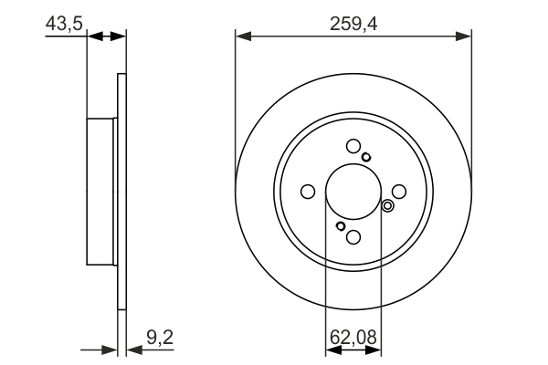 Bremsscheibe - 0 986 479 792 BOSCH