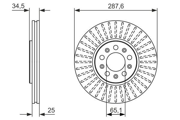 Brake Disc - 0 986 479 914 BOSCH