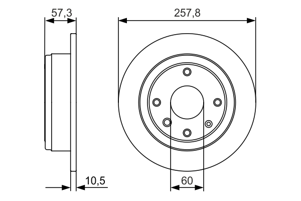 Brake Disc - 0 986 479 985 BOSCH
