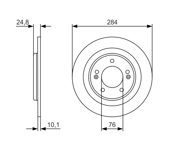 Brake Disc - 0 986 479 A13 BOSCH