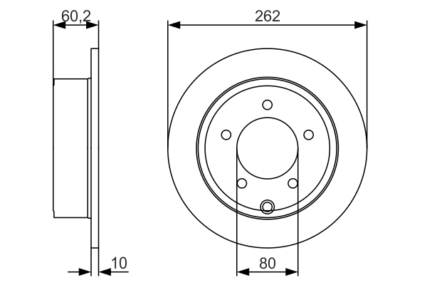 Brake Disc - 0 986 479 A39 BOSCH