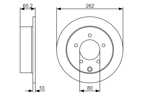 Brake Disc - 0 986 479 A41 BOSCH