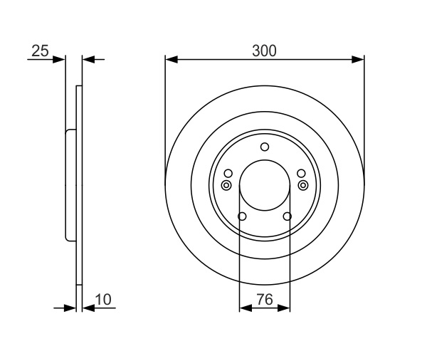 Brake Disc - 0 986 479 A46 BOSCH
