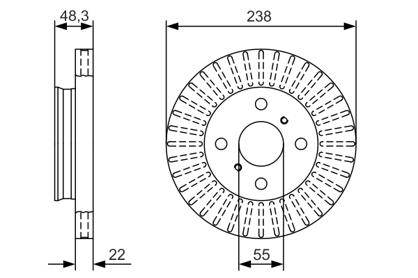 Discofreno - 0 986 479 A63 BOSCH
