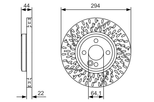 stabdžių diskas - 0 986 479 A69 BOSCH