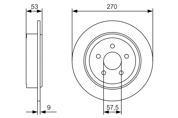 Bremsscheibe - 0 986 479 A79 BOSCH