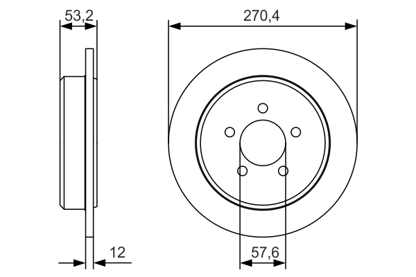 Discofreno - 0 986 479 A80 BOSCH