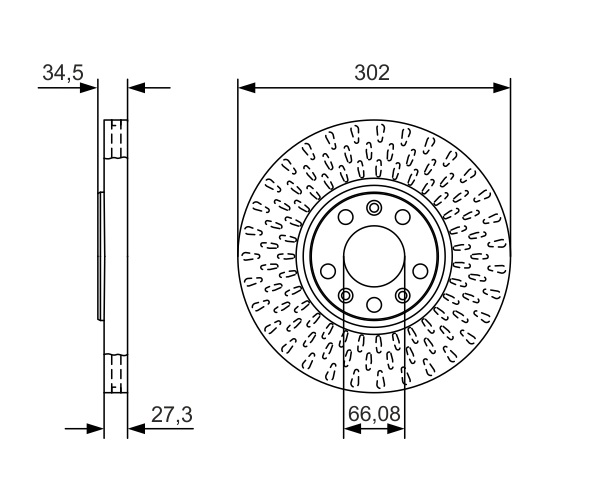 Brake Disc - 0 986 479 A88 BOSCH