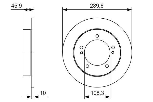 Brake Disc - 0 986 479 B09 BOSCH