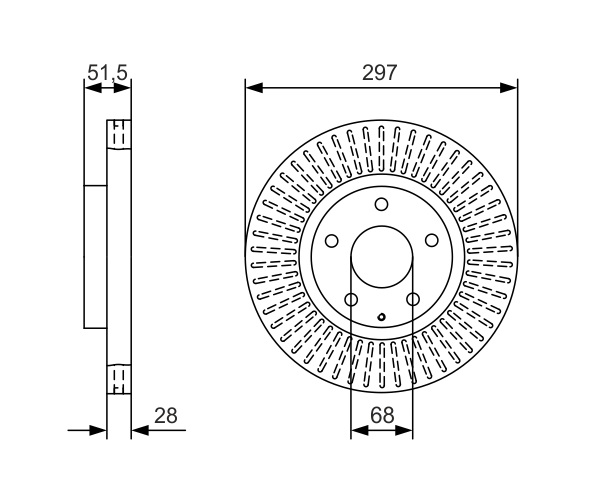 Discofreno - 0 986 479 B15 BOSCH