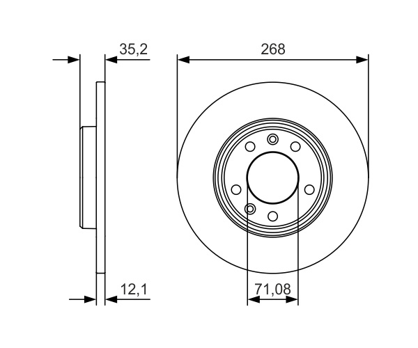 Brake Disc - 0 986 479 C24 BOSCH