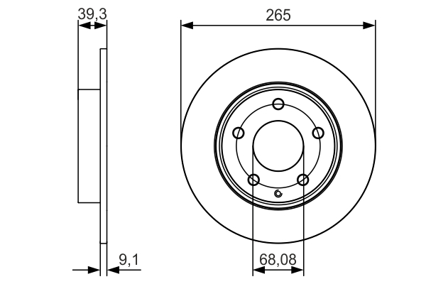 Brake Disc - 0 986 479 C26 BOSCH