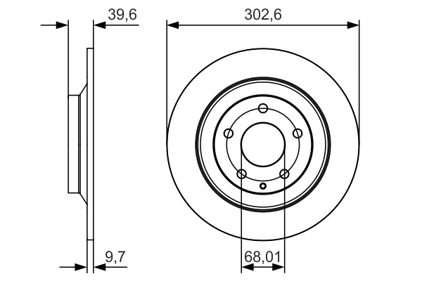 Brake Disc - 0 986 479 C28 BOSCH