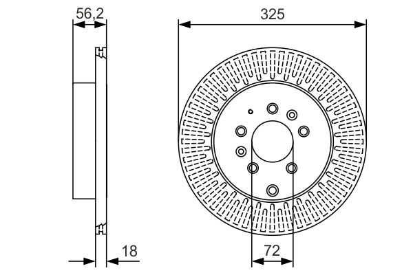 Brake Disc - 0 986 479 C30 BOSCH