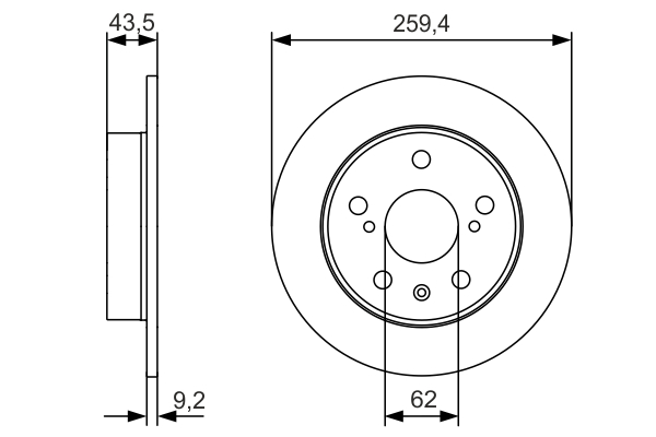 Discofreno - 0 986 479 C44 BOSCH