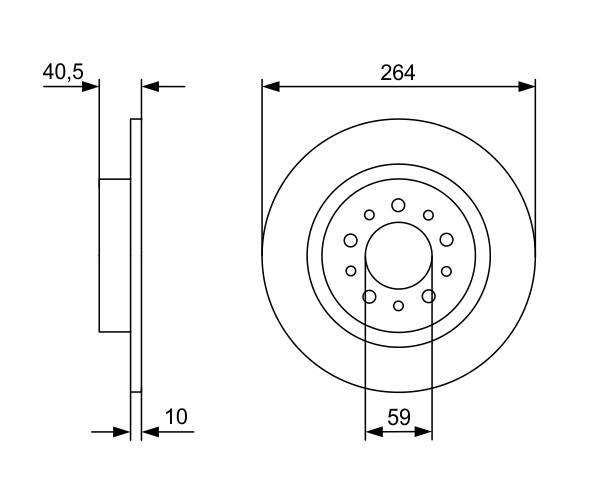 Brake Disc - 0 986 479 C98 BOSCH