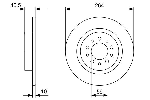 Brake Disc - 0 986 479 C98 BOSCH