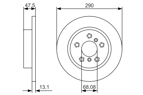 Discofreno - 0 986 479 D17 BOSCH