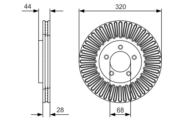 Discofreno - 0 986 479 D19 BOSCH