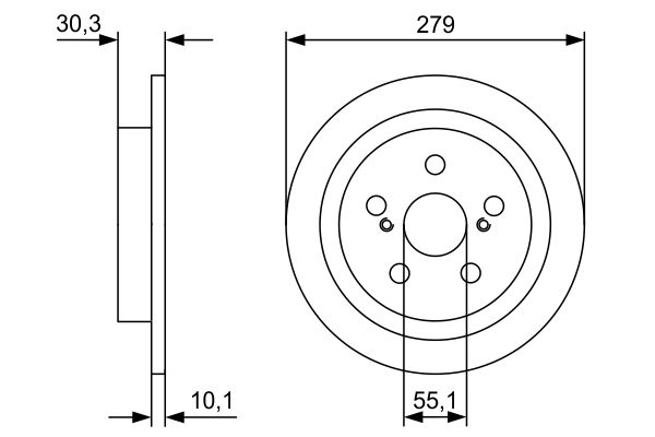 Discofreno - 0 986 479 D35 BOSCH
