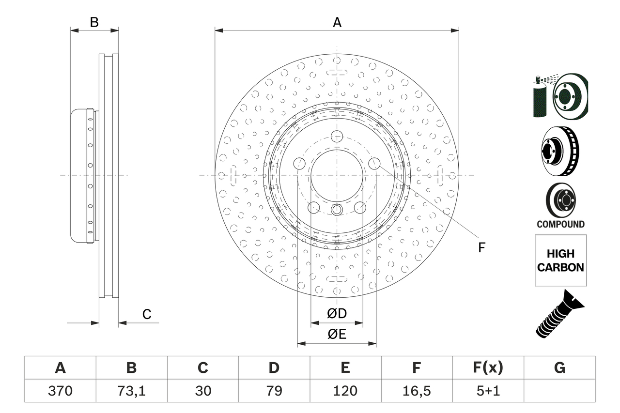 Discofreno - 0 986 479 E21 BOSCH