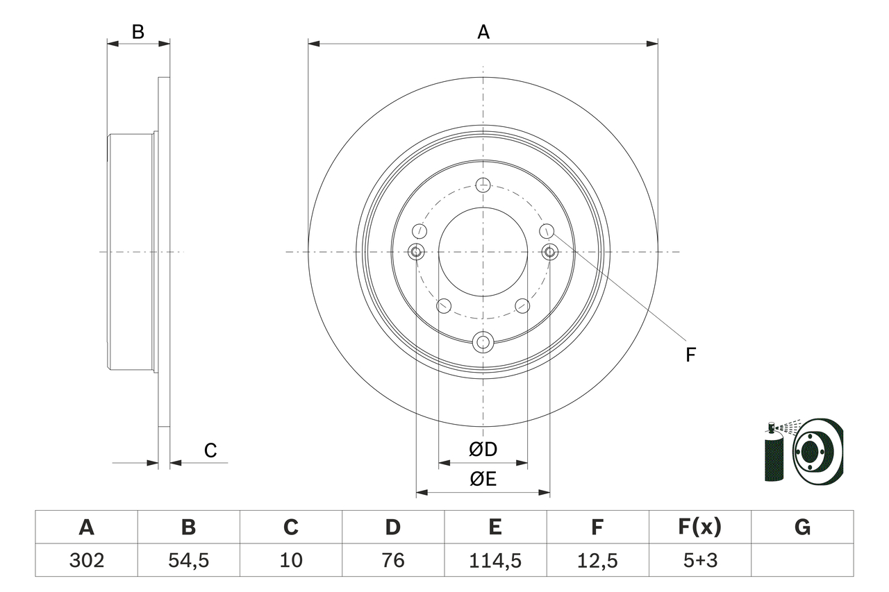 Discofreno - 0 986 479 E45 BOSCH
