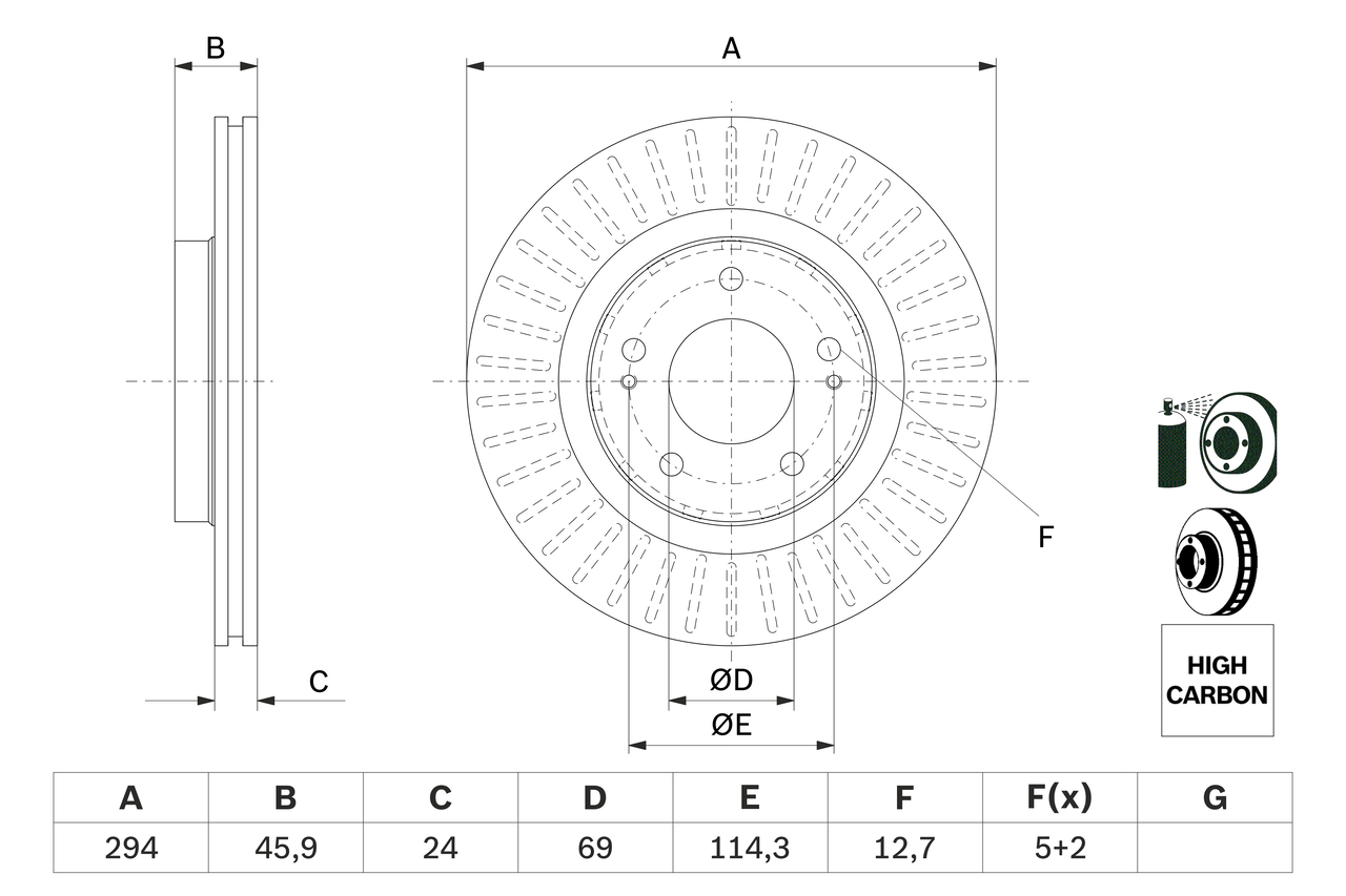 Discofreno - 0 986 479 E76 BOSCH