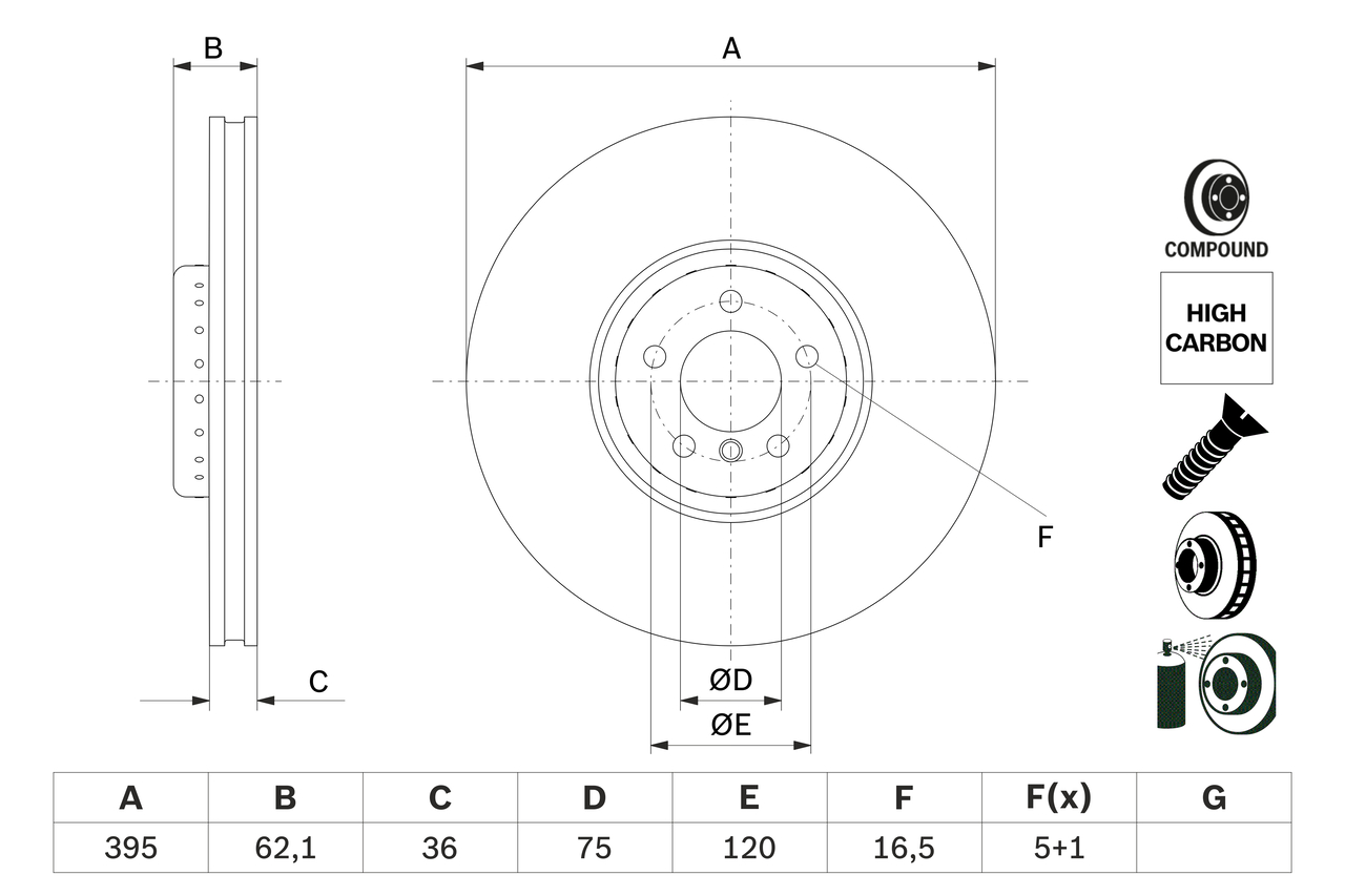 Discofreno - 0 986 479 E84 BOSCH