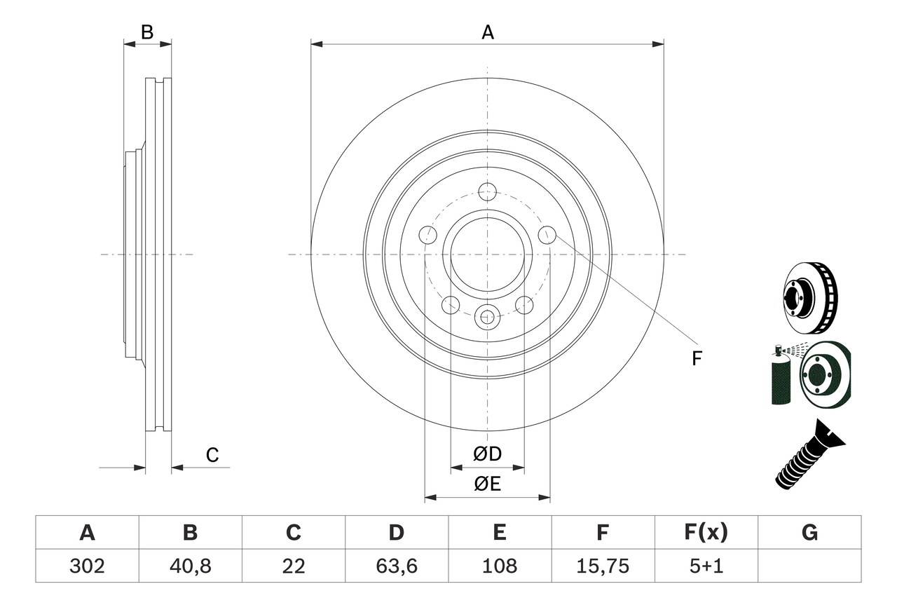 Discofreno - 0 986 479 E85 BOSCH