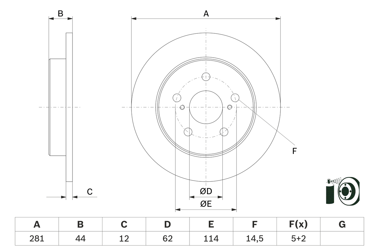 Discofreno - 0 986 479 E91 BOSCH