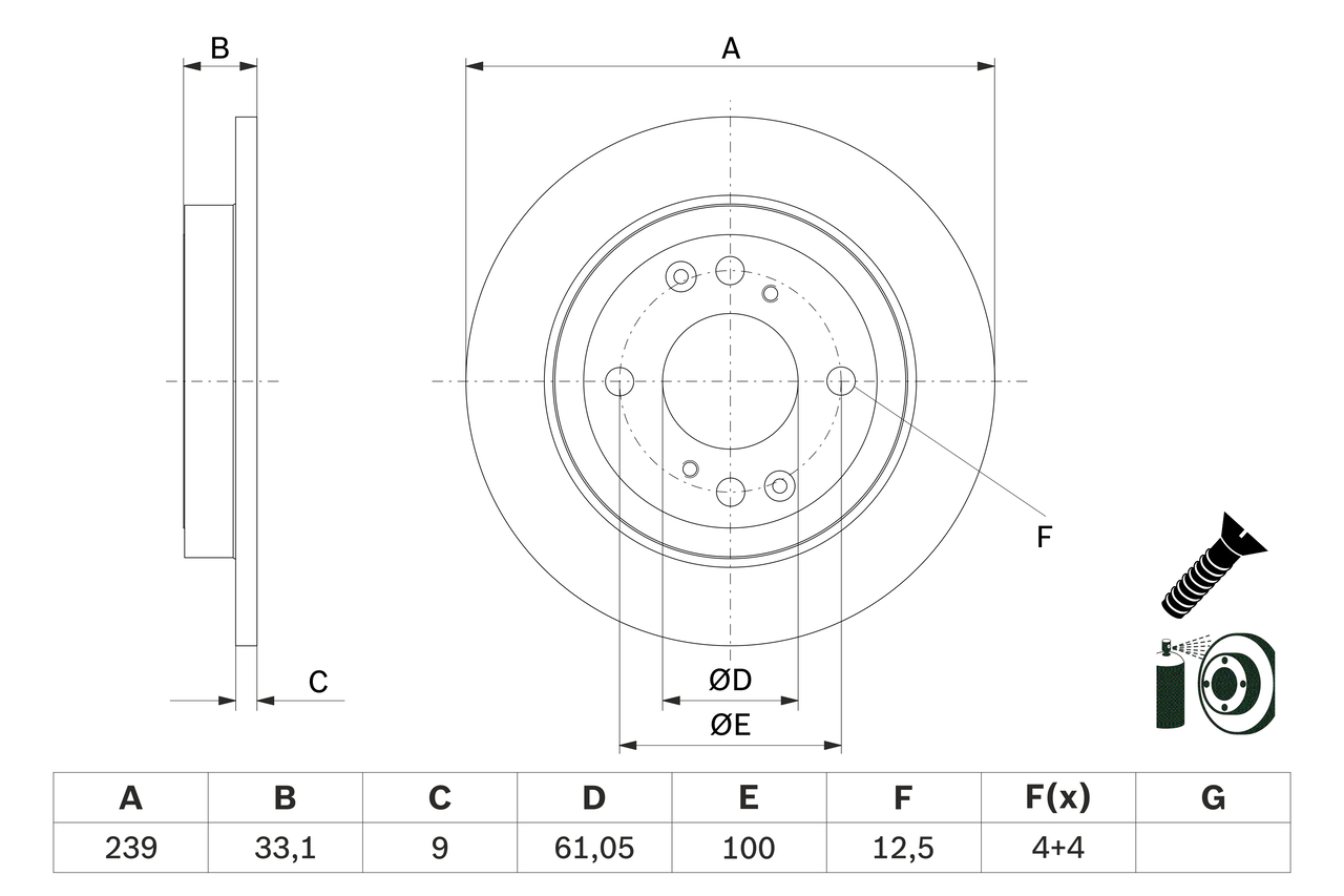 Discofreno - 0 986 479 E95 BOSCH