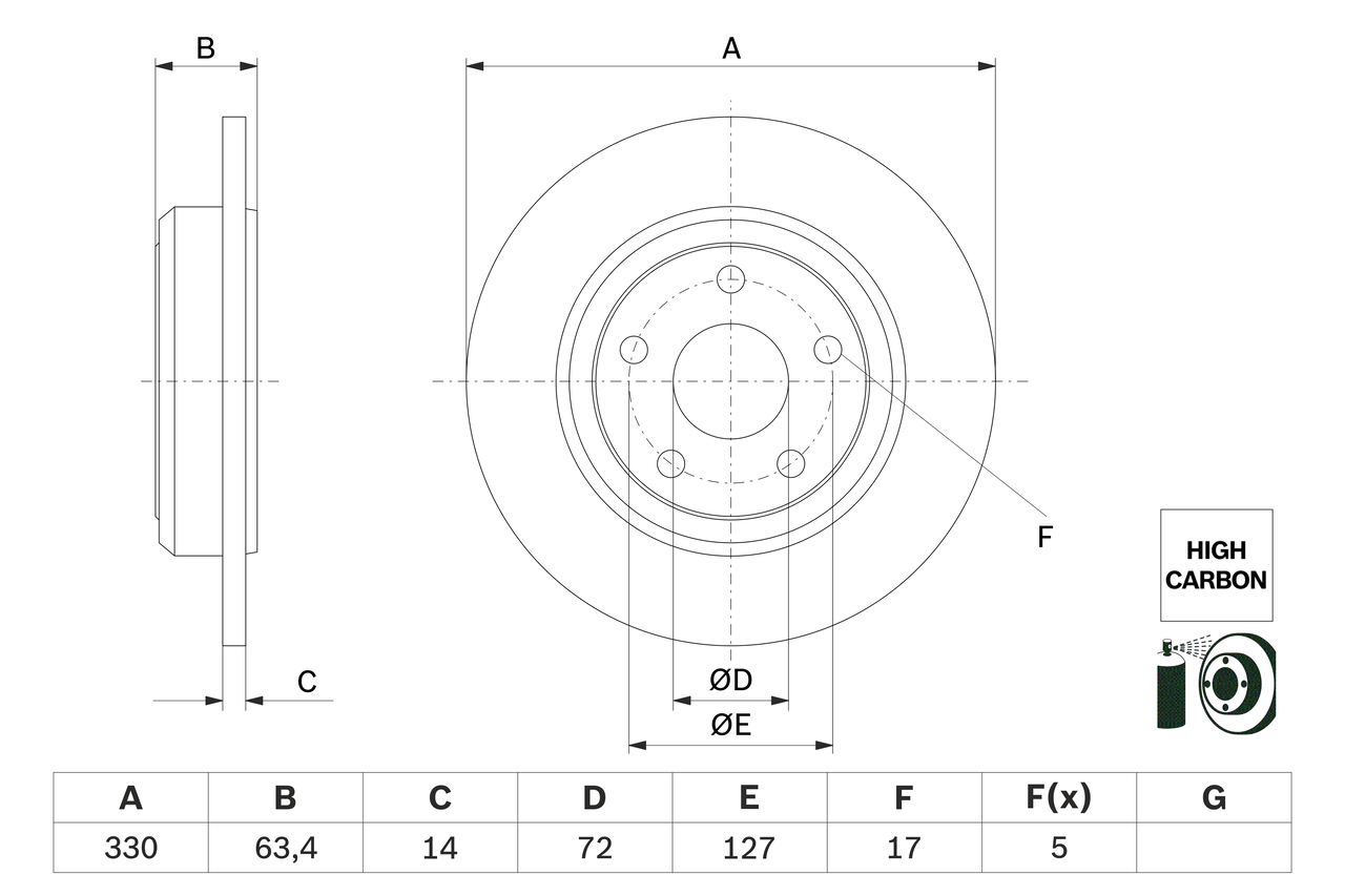 Discofreno - 0 986 479 F89 BOSCH